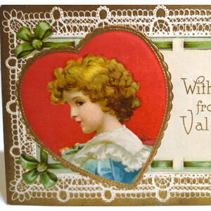 Valentine Postcard Ellen Clapsaddle Victorian Child Series 841 International Art